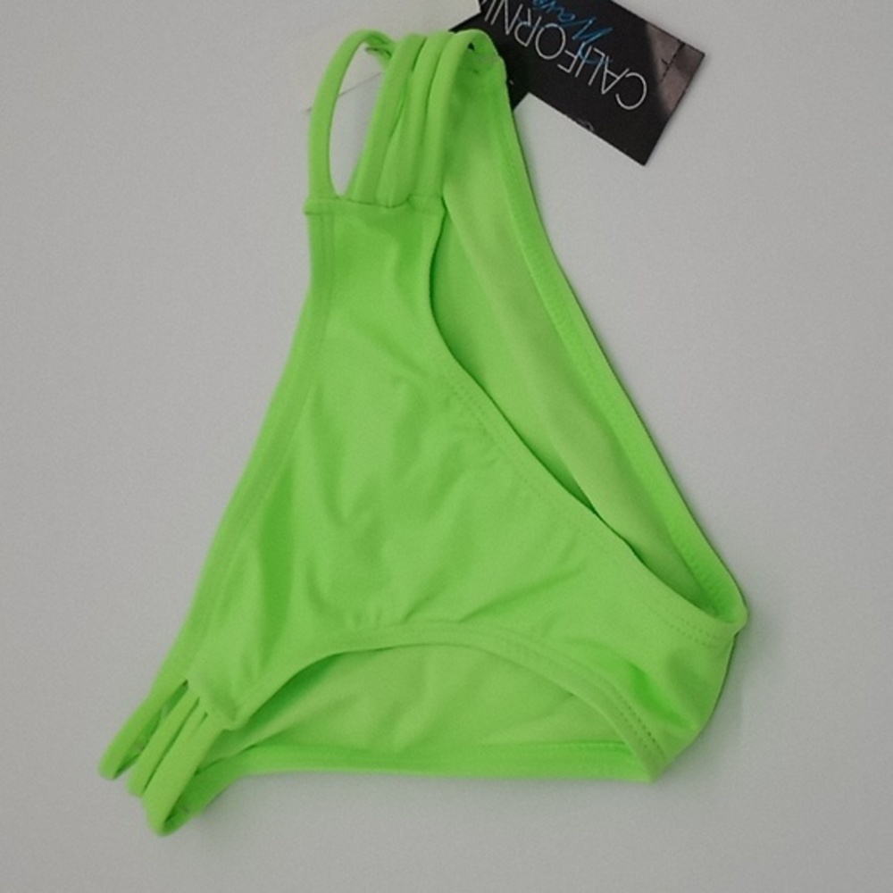 California Waves Strappy-Side‎ Hipster Bikini Bottom Mint Green